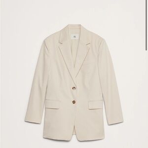 OVERSIZED COTTON BLAZER Cream 8T
